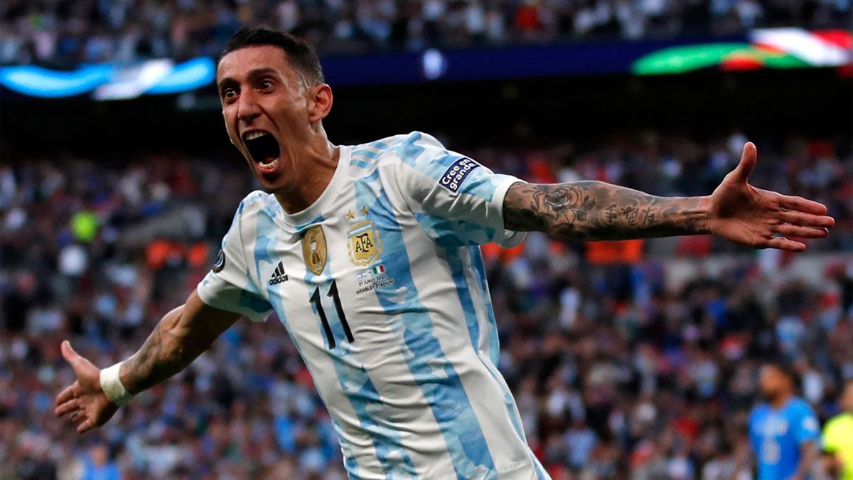 Di María fue otro de los que brilló en Wembley