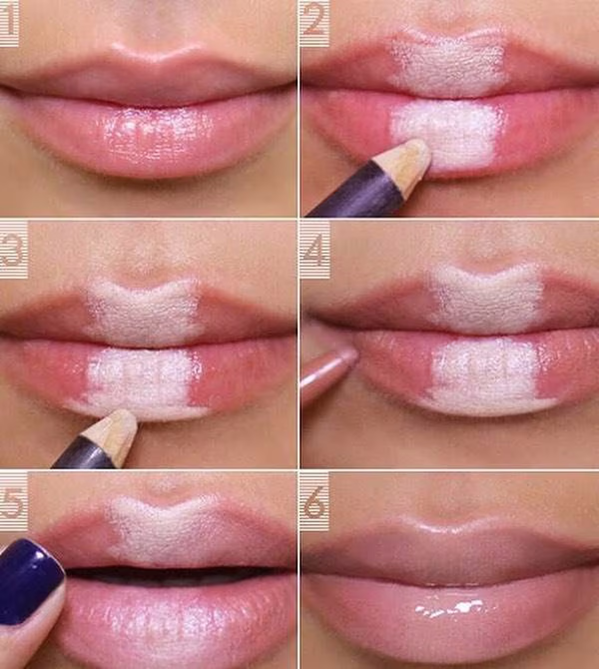 Paso a paso para unos súper labios. Paso a paso para unos súper labios.
