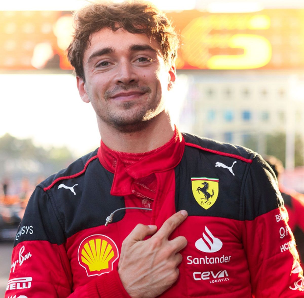 Charles Leclerc, con su Ferrari, hizo la pole en el Gran Premio de Fórmula 1 de Azerbaiyán