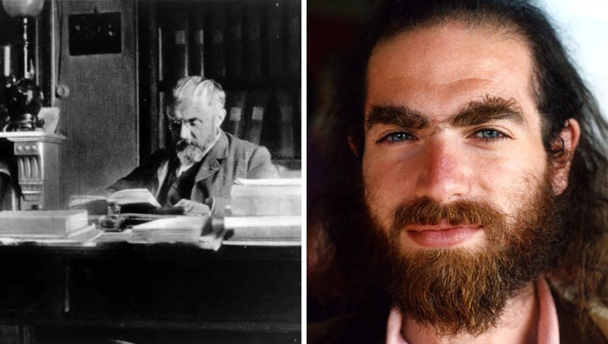 En la primera imagen tenemos a Henri Poincaré en su despacho y en la segunda a quién resolvió el problema del milenio: Grigori Perelman. En la primera imagen tenemos a Henri Poincaré en su despacho y en la segunda a quién resolvió el problema del milenio: Grigori Perelman.