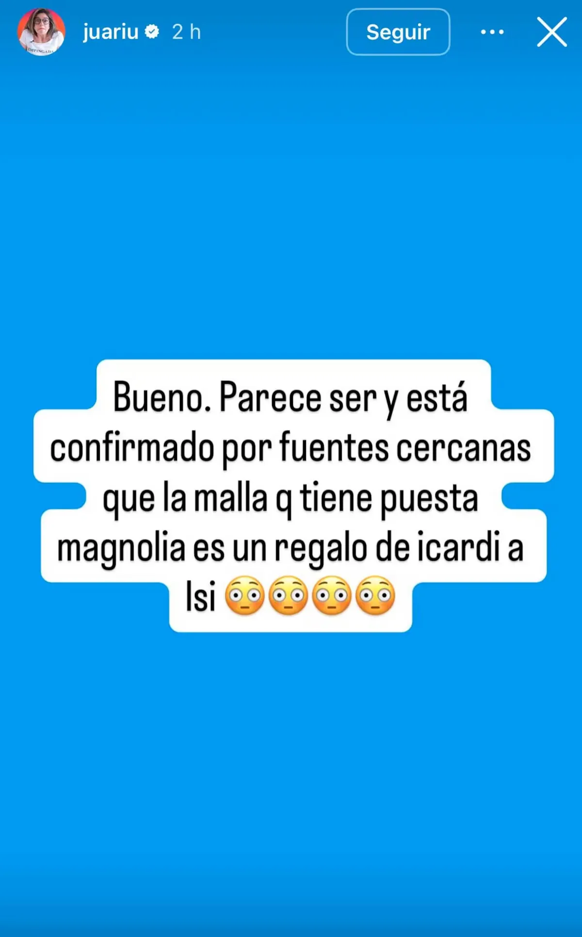La publicación sobre Magnolia Vicuña que hizo estallar a la China Suárez. La publicación sobre Magnolia Vicuña que hizo estallar a la China Suárez.