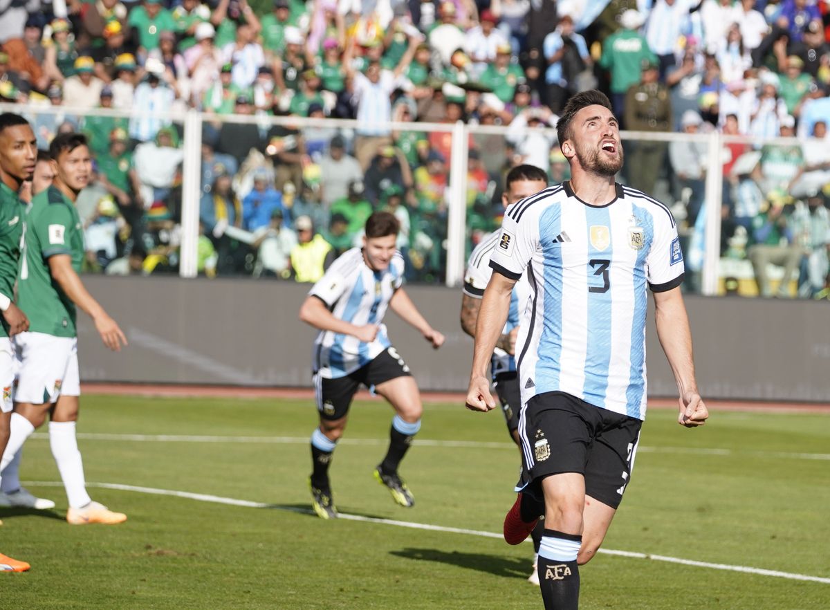 Nicolás Tagliafico le puso el hombro a la Selección argentina y marcó su primer gol