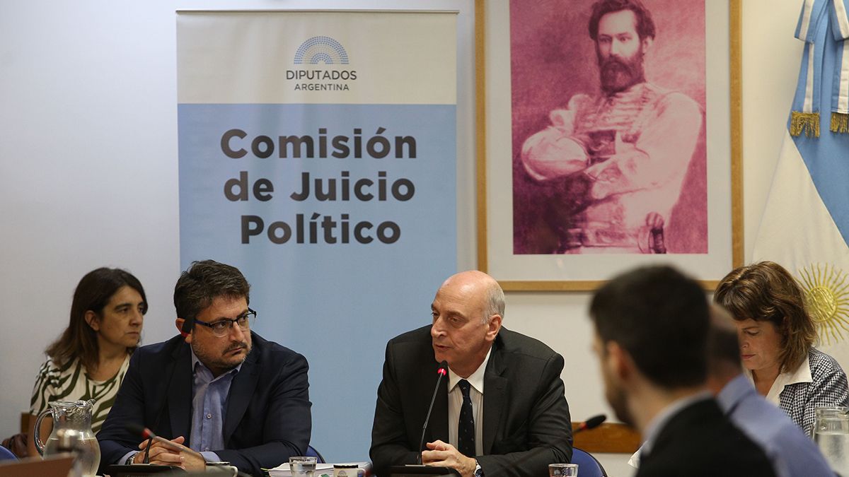 Reunión de la Comisión de Juicio Político de Diputados.
