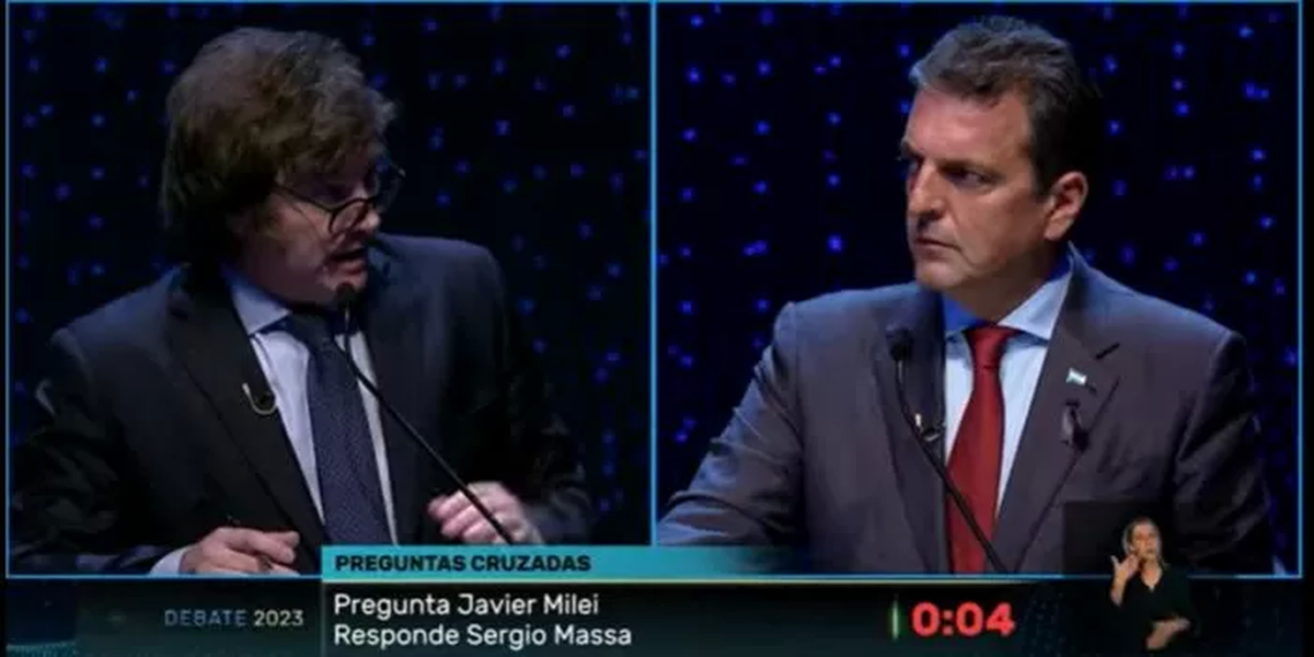 Javier Milei versus Sergio Massa.