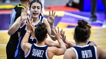 La mendocina Victoria Gauna estuvo en el debut triunfal de Argentina en el Mundial