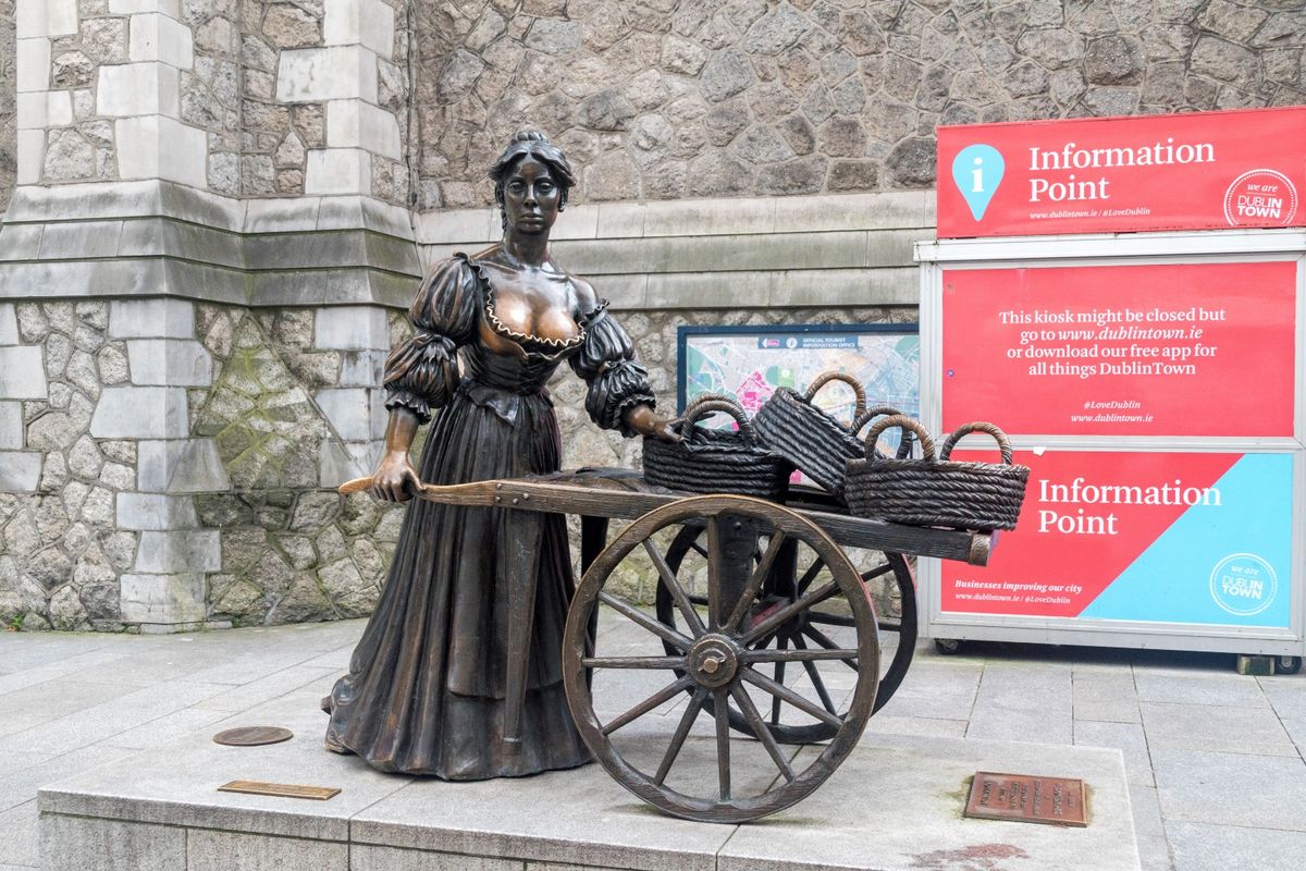 Estatua Molly Malone. Estatua Molly Malone. 