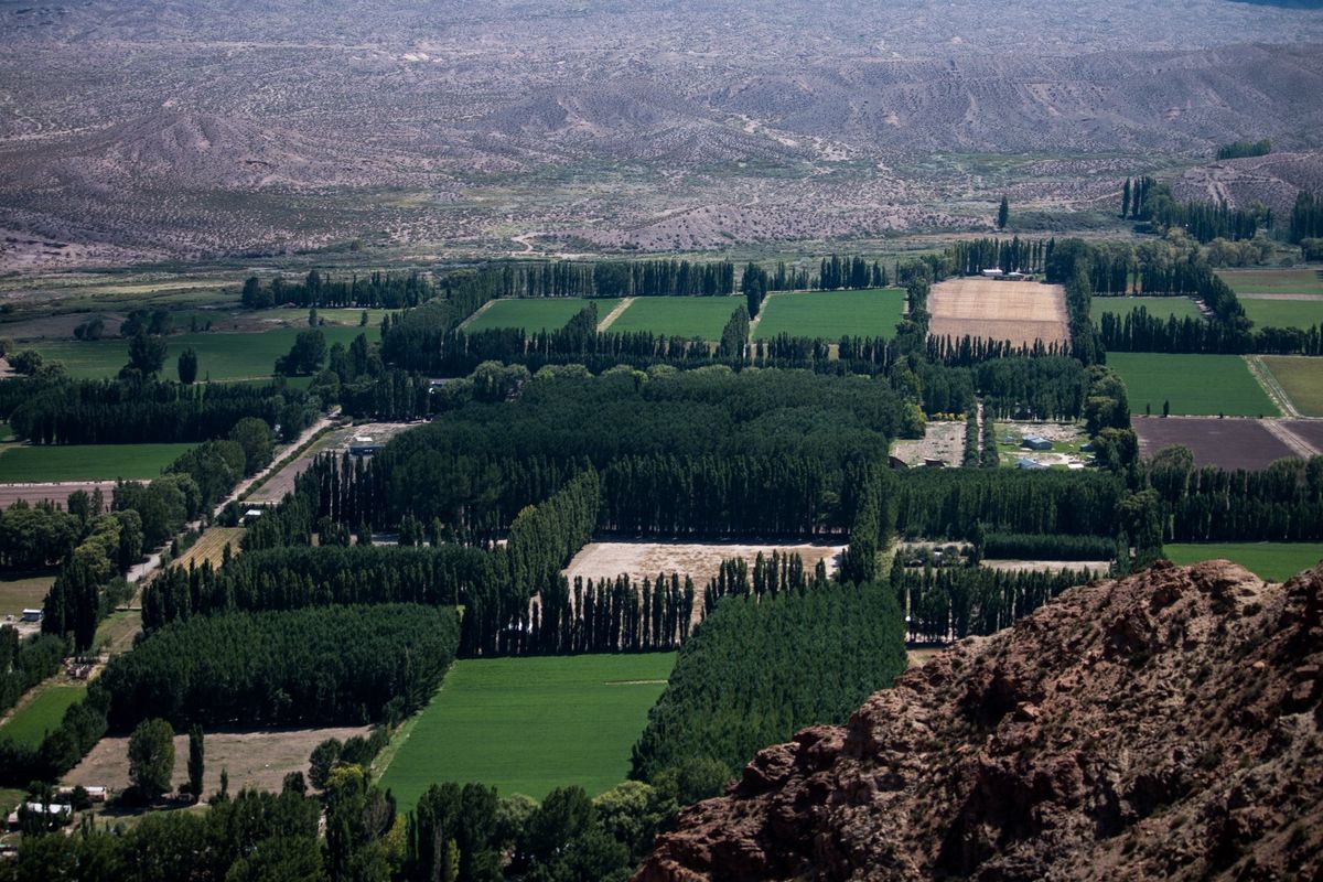 Vista aérea de San Alberto, una de las zonas más codiciadas de la villa de Uspallata, casi al límite con Chile. Vista aérea de San Alberto, una de las zonas más codiciadas de la villa de Uspallata, casi al límite con Chile.