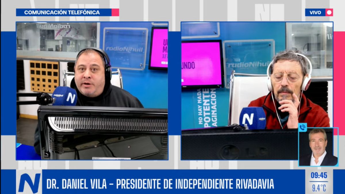 Daniel Vila, presidente de Independiente Rivadavia habló con Gonzalo 