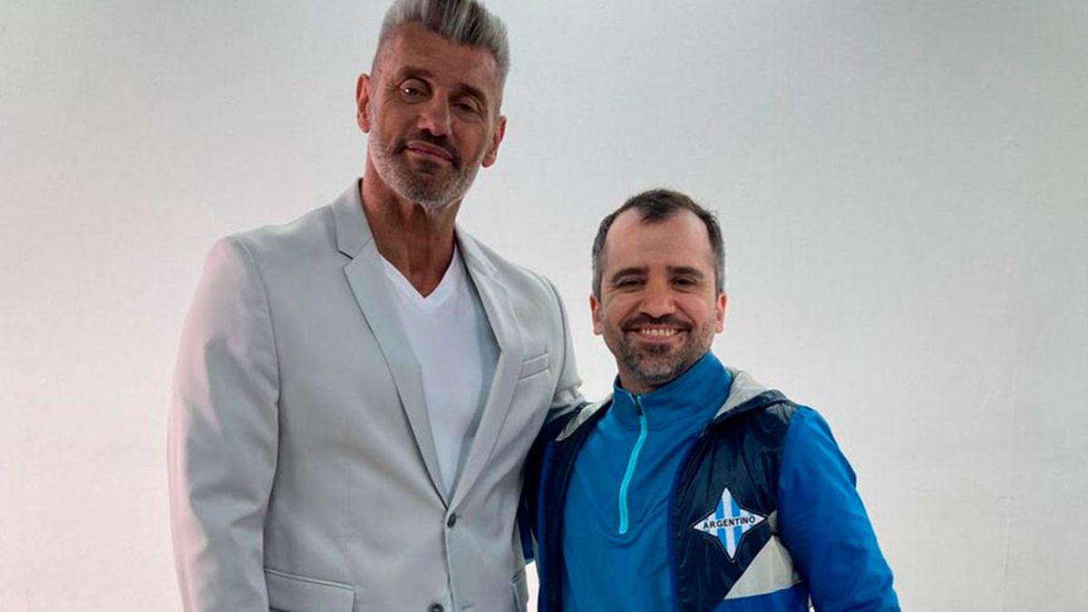 Francisco Suárez con Sergio Goycochea