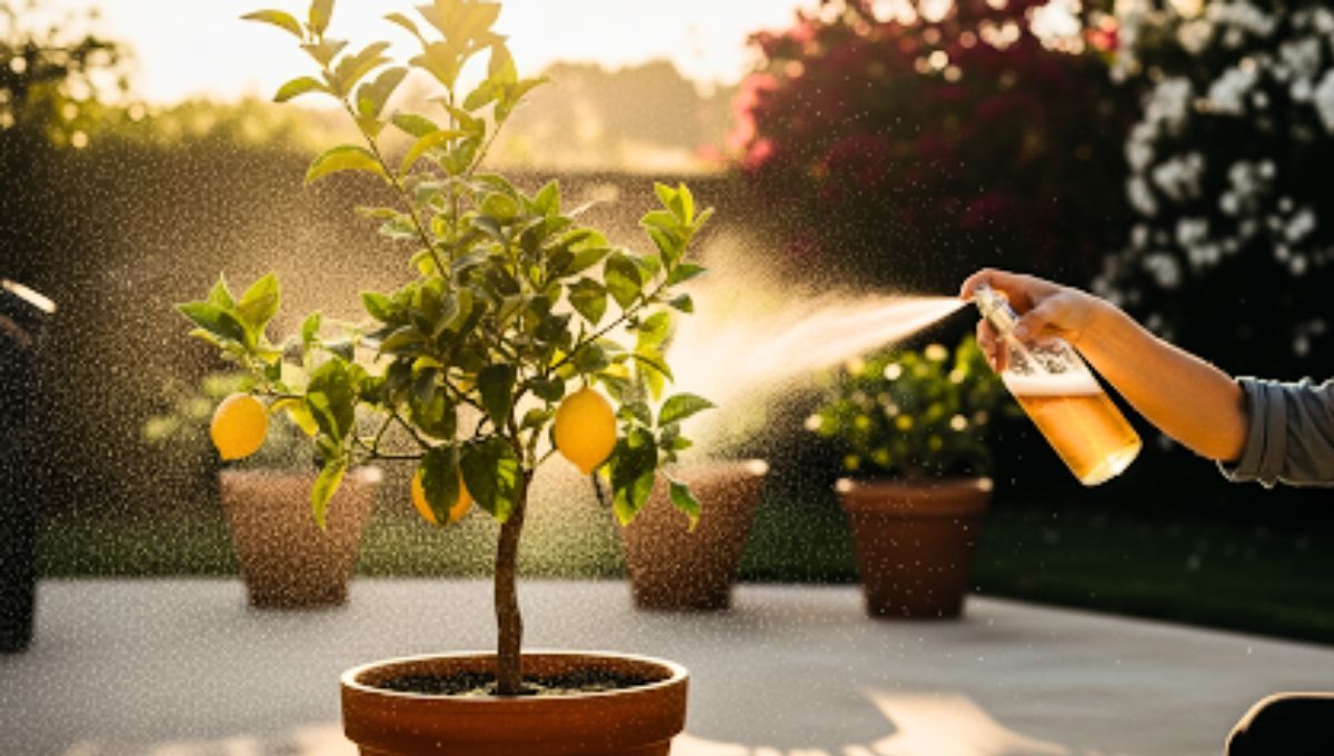 Las hojas del árbol limonero deben ser rociadas con cerveza para obtener beneficios