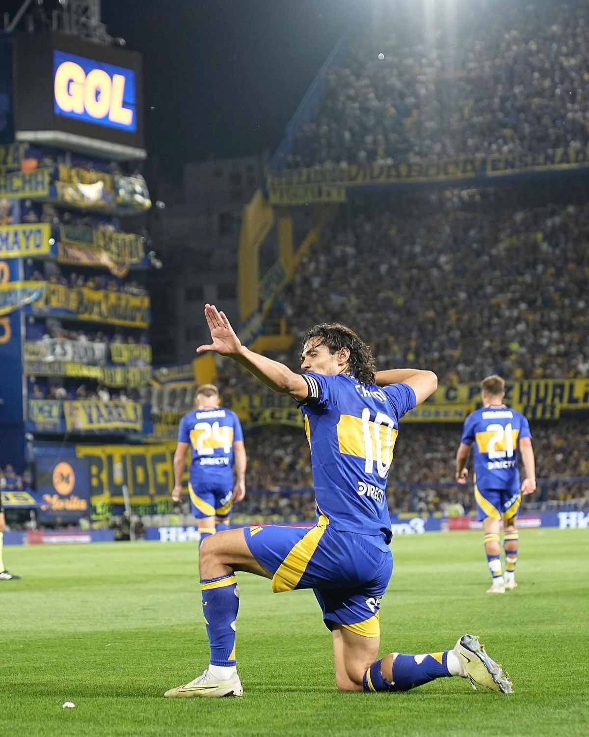 Edinson Cavani tiene un promedio de más de medio gol por partido en Boca. Edinson Cavani tiene un promedio de más de medio gol por partido en Boca.