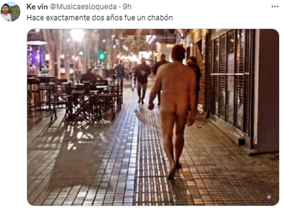 Una mujer se paseó desnuda por la Arístides y causó revuelo en Mendoza