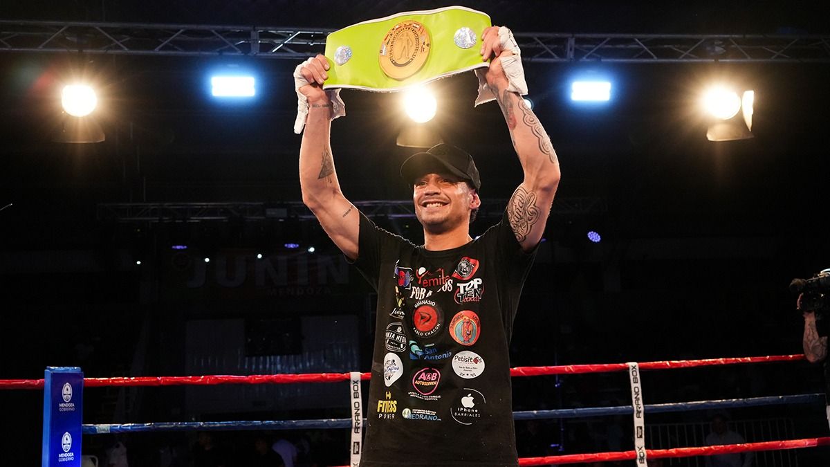 Coki Soto expone su título Sudamericano en la FAB y quiere trepar más en el boxeo internacional