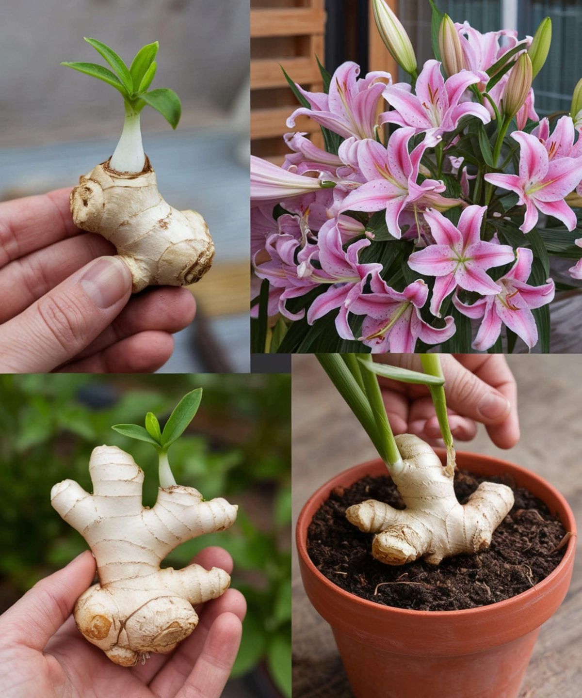 Jengibre y flores. Jengibre y flores.