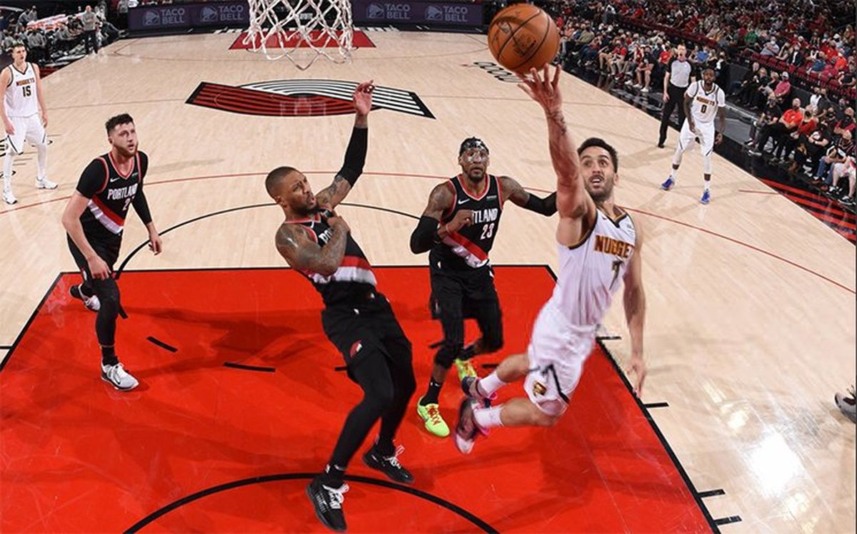 Facundo Campazzo fue titular pero Denver cayó en Portland.