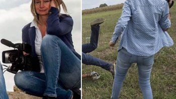 Hungría: la camarógrafa Petra Laszlo podría ir presa por patear a migrantes