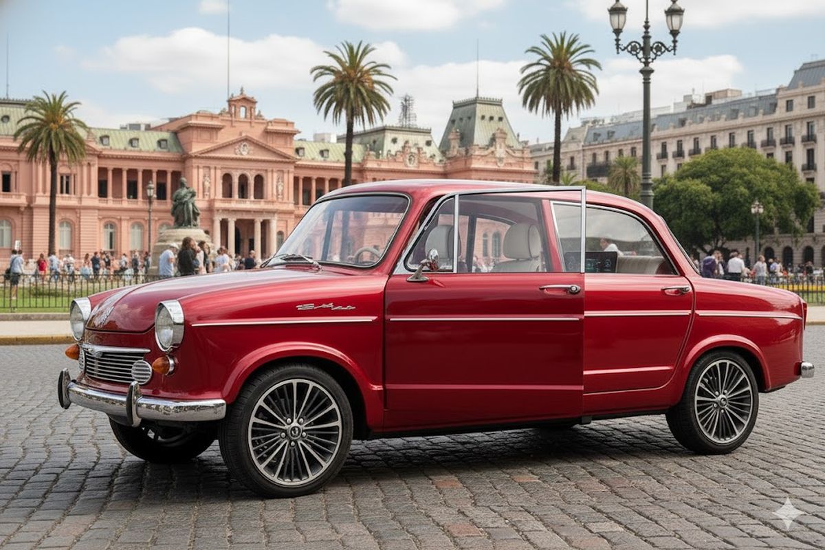 La nueva versión de este auto histórico, según la inteligencia artificial. La nueva versión de este auto histórico, según la inteligencia artificial. 