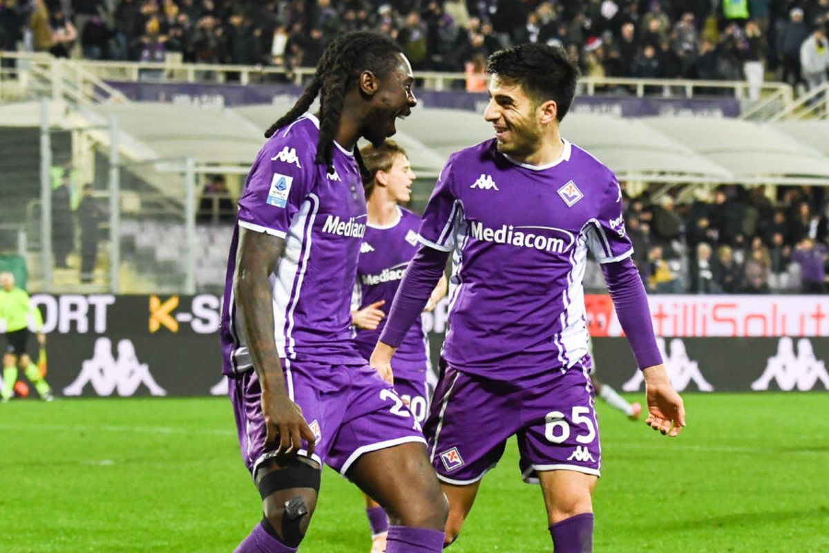 Moise Kean marc&oacute; un doblete para la Fiorentina.
