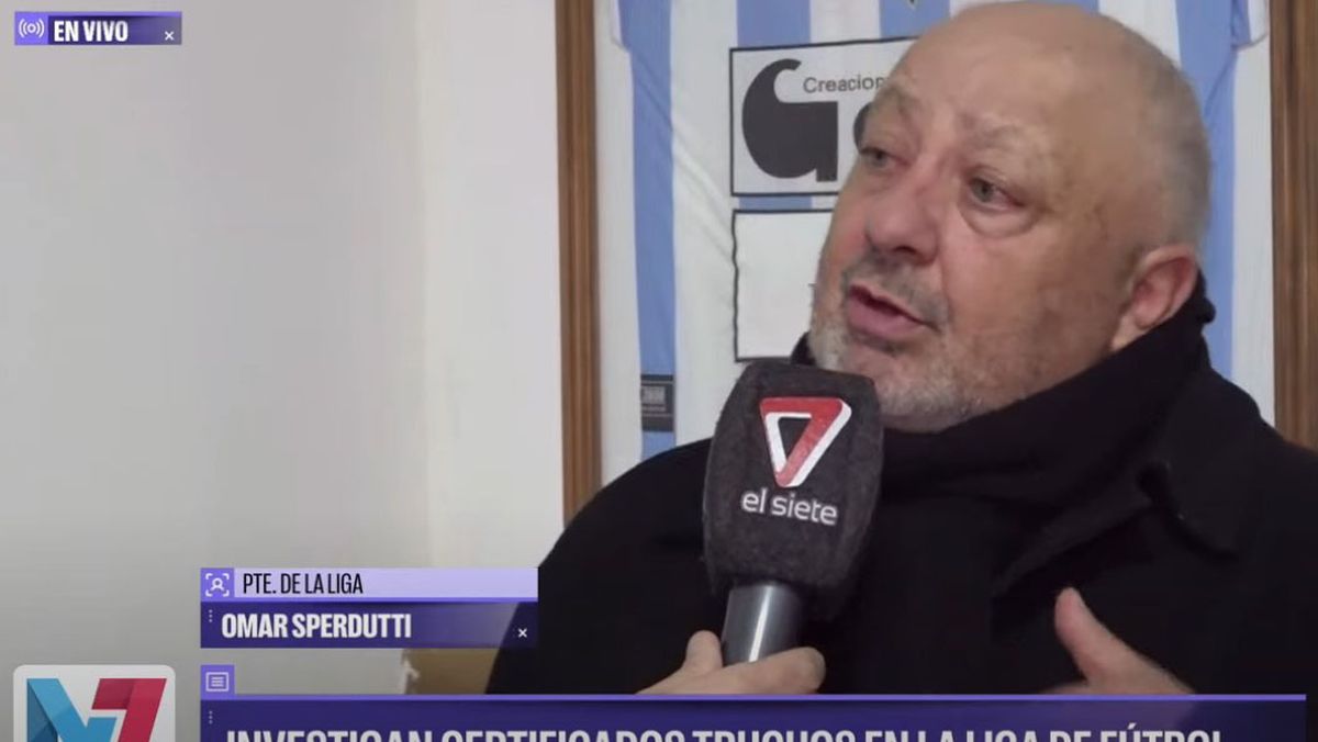 Omar Sperdutti fue entrevistado en Canal 7.
