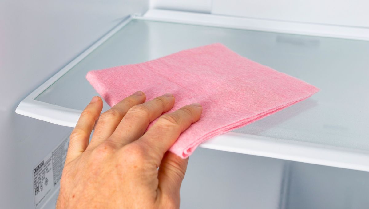 Utiliza una esponja o paño limpio para limpiar la heladera. Utiliza una esponja o paño limpio para limpiar la heladera. 