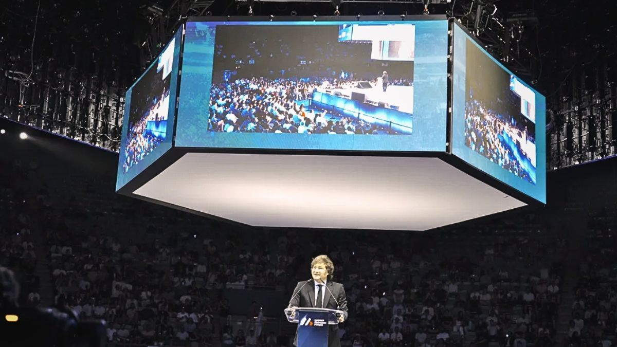 Javier Milei en el Madrid Economic Forum.