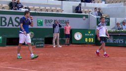 Se terminó el sueño de la dupla Pella-Schwartzman en Roland Garros