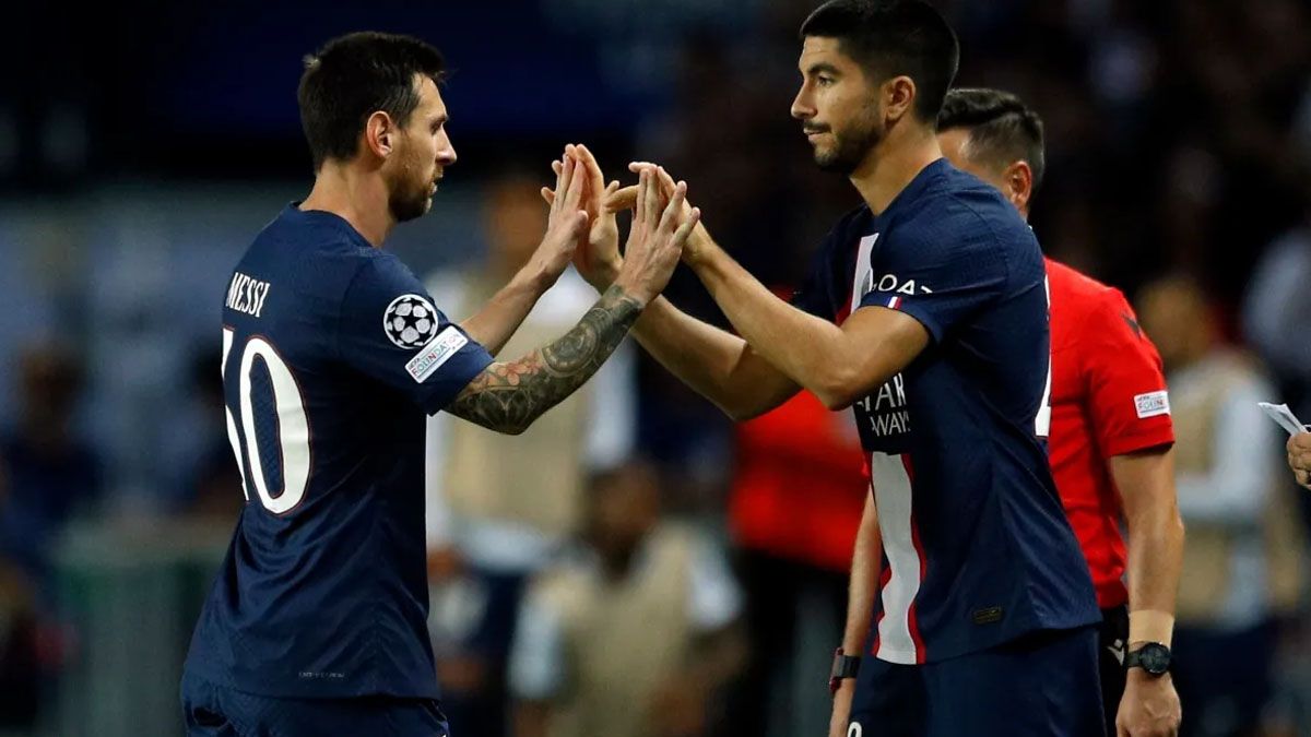 Messi fue sustituido por Soler.