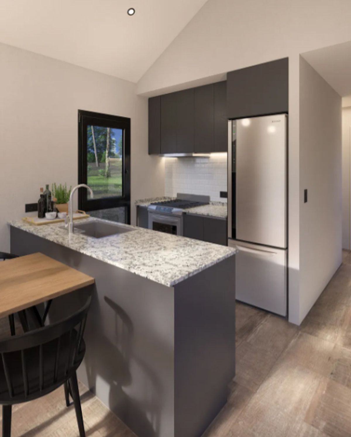 Comedor de la casa prefabricada que venden en Mercado Libre. Comedor de la casa prefabricada que venden en Mercado Libre.