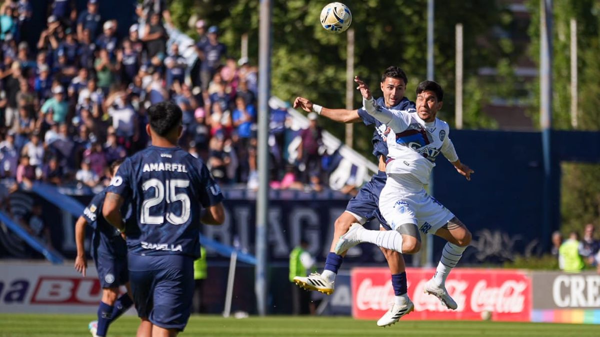 Maximiliano Amarfil en el encuentro frente a Godoy Cruz en el Gargantini. Foto: Axel Lloret/Diario UNO.