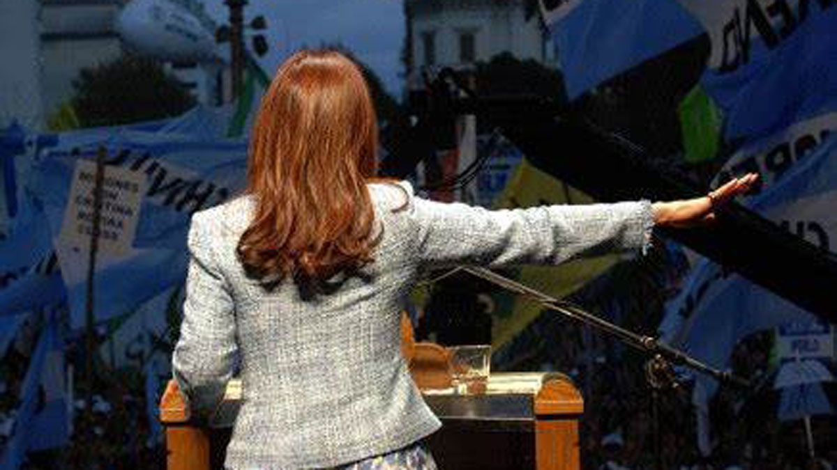 La vicepresidente Cristina Kirchner