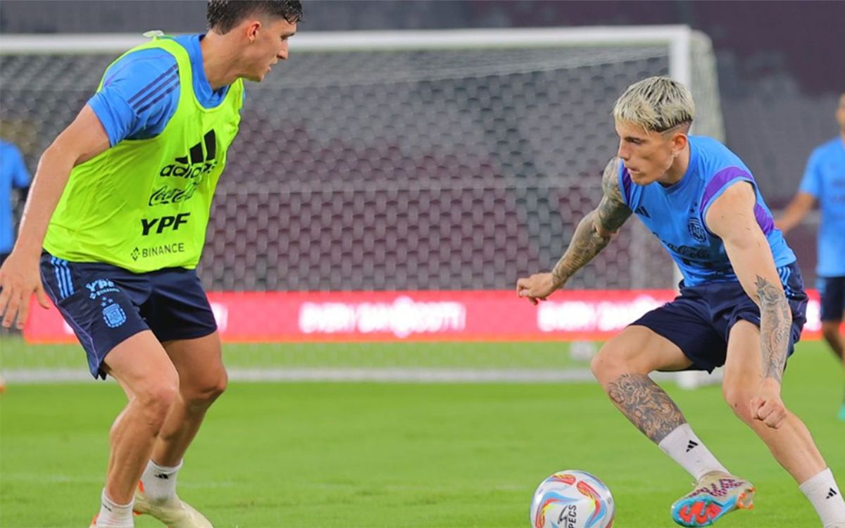 Lionel Scaloni pondría a Alejandro Garnacho de titular en la Selección argentina ante Indonesia Lionel Scaloni pondría a Alejandro Garnacho de titular en la Selección argentina ante Indonesia