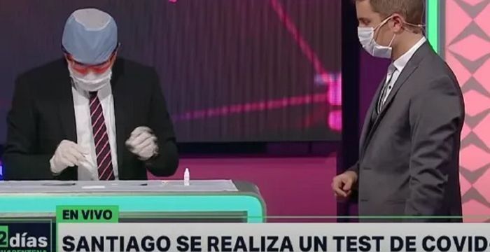El contundente descargo de Santiago del Moro después de hacer un test de coronavirus en vivo