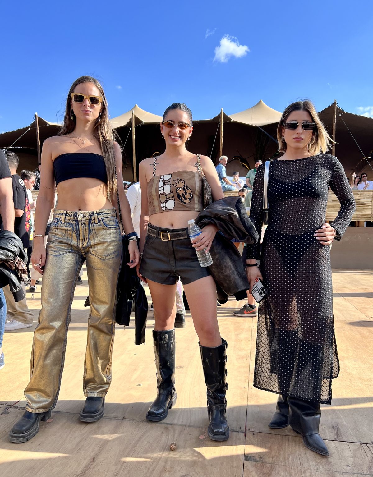 Delfina Galeano, Camila Espinaco y Lilu Espinaco, diosas totales.