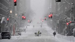 En la ciudad de Nueva York con frecuencia se viven tormentas de nieve.