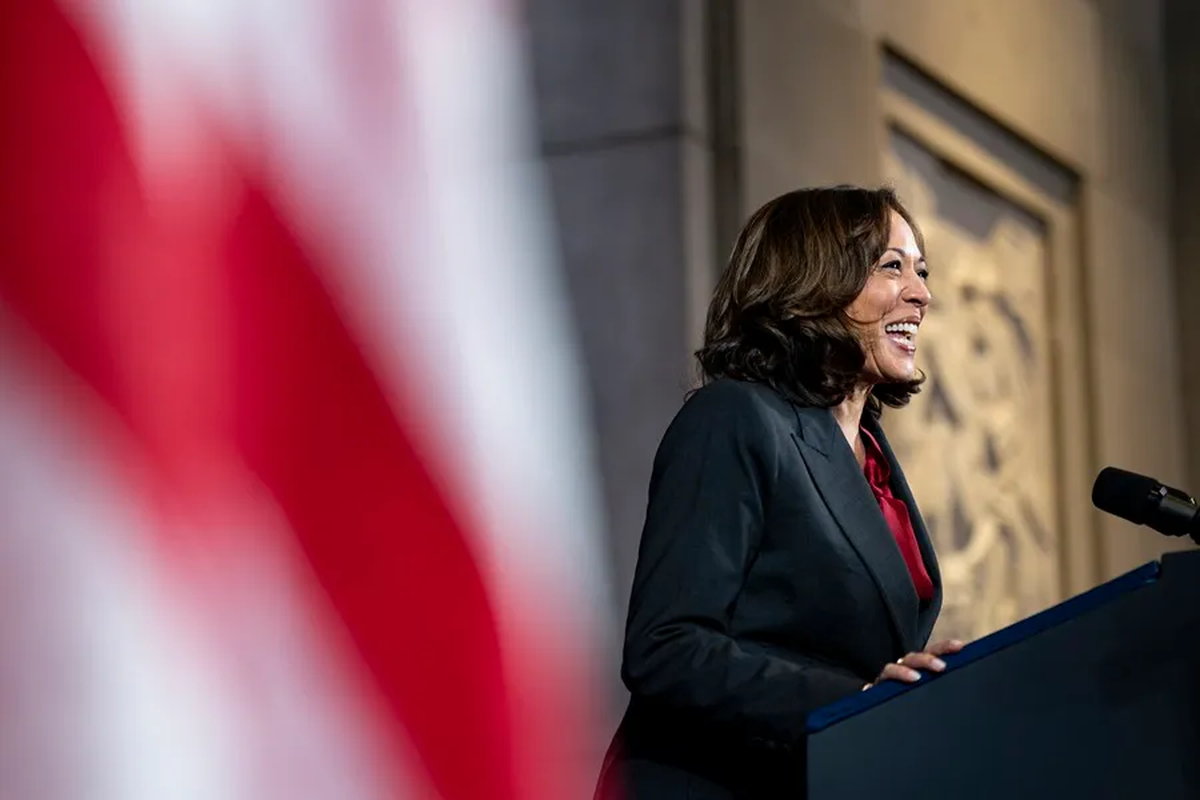 La vicepresidenta de Estados Unidos, Kamala Harris. Crédito: EFE/EPA/Al Drago/Pool. La vicepresidenta de Estados Unidos, Kamala Harris. Crédito: EFE/EPA/Al Drago/Pool.