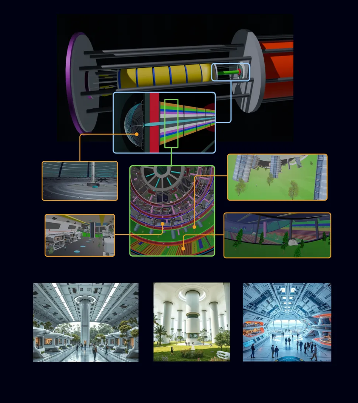 Así se imaginan los diseñadores que estará distribuido el interior de la nave espacial. Así se imaginan los diseñadores que estará distribuido el interior de la nave espacial.
