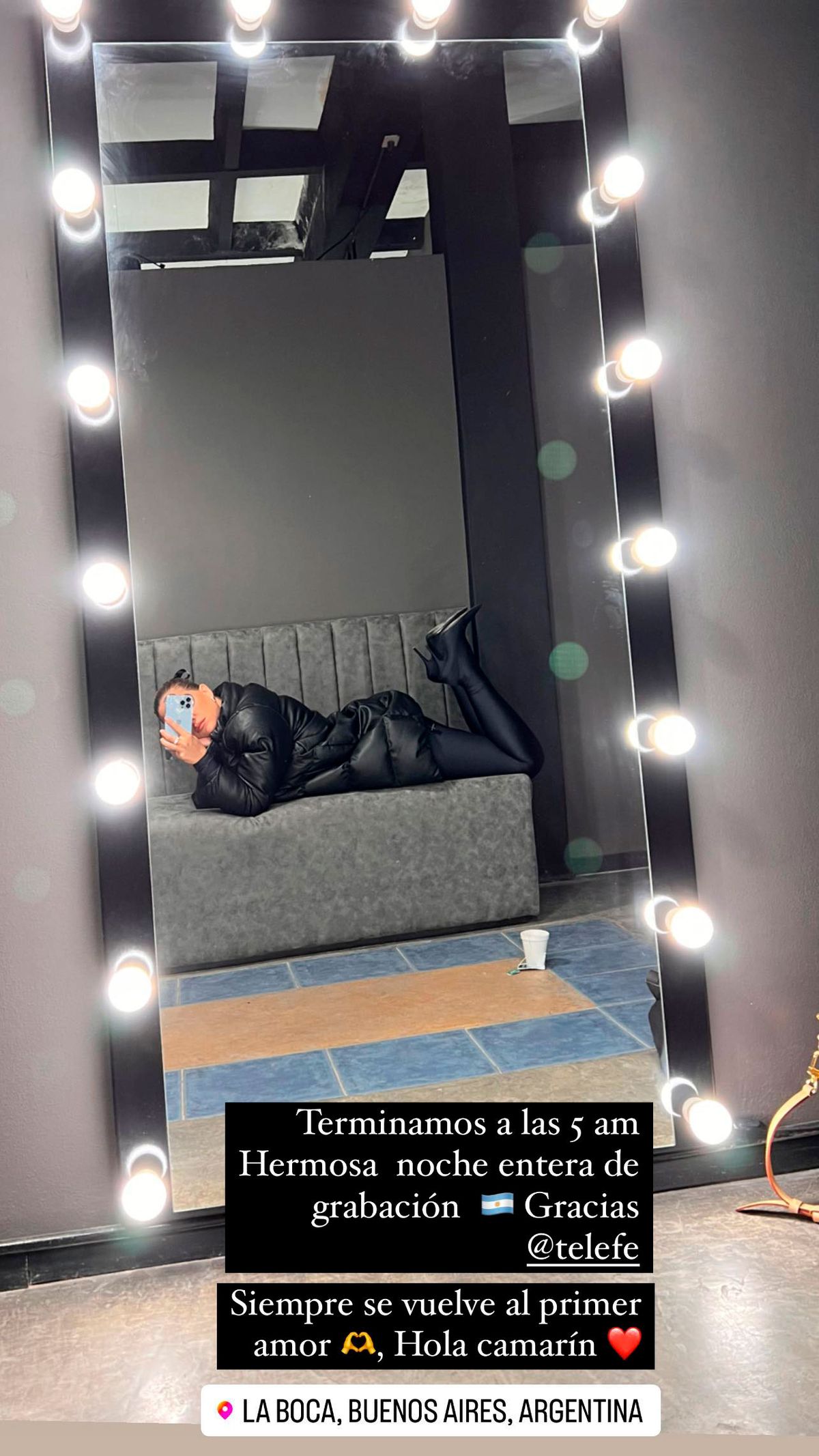 En sus historias de Instagram, la empresaria va mostrando todos sus compromisos laborales.