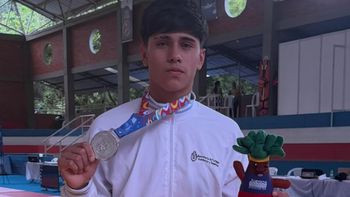 Yamil Visciglia puso al yudo argentino en el podio de los Juegos Sudamericanos Escolares