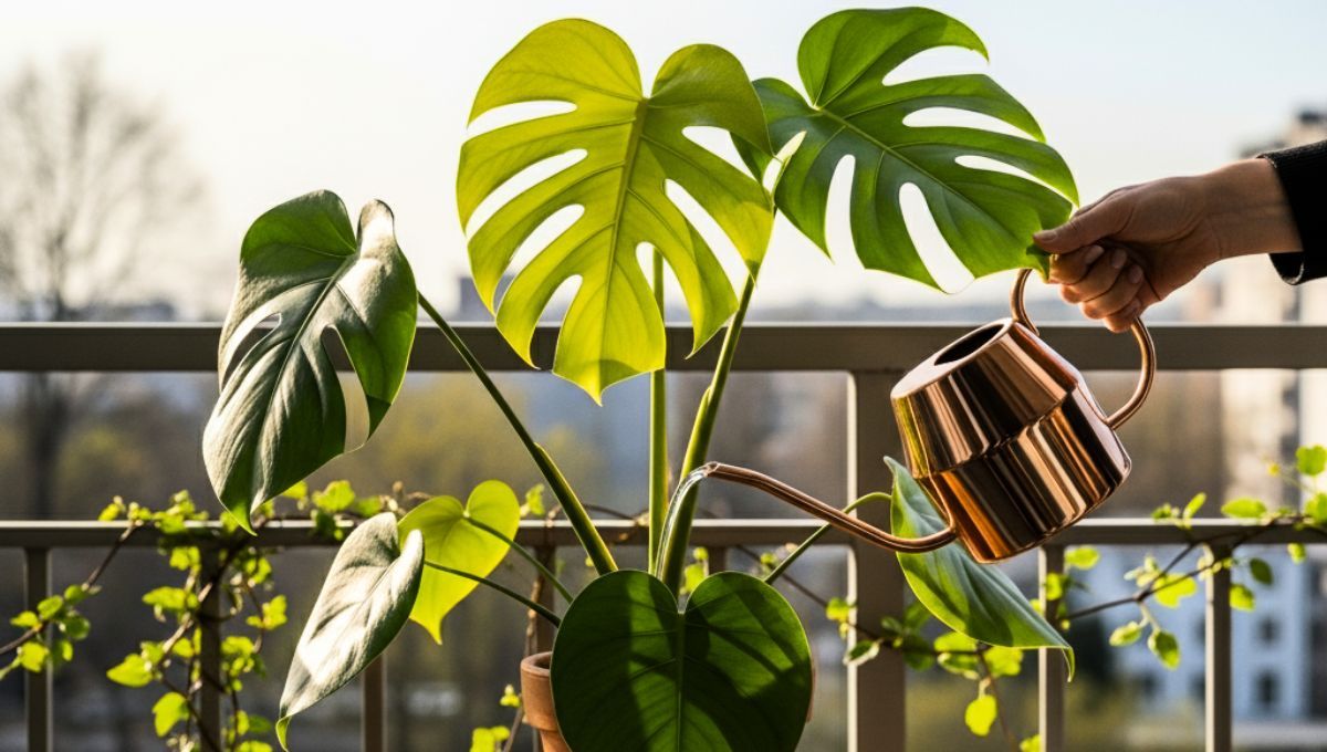 La costilla de Adán es una planta que no necesita de mucho riego.&nbsp;