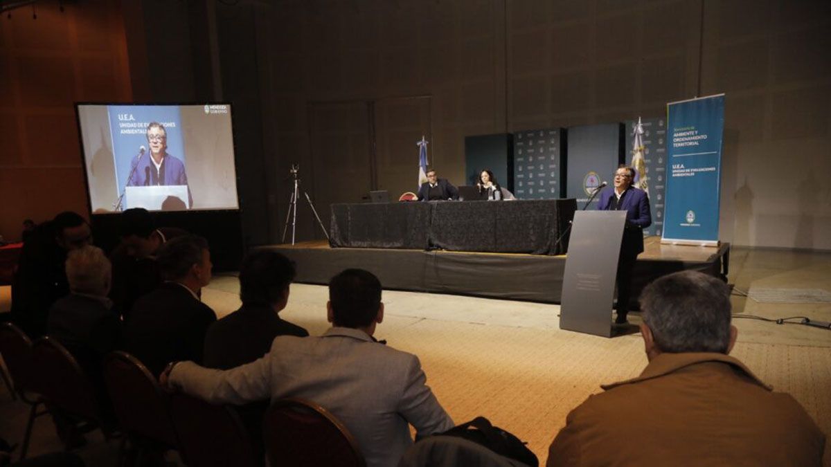 El ministro de Gobierno, Víctor Ibañez, expuso en la audiencia pública por El Baqueano.