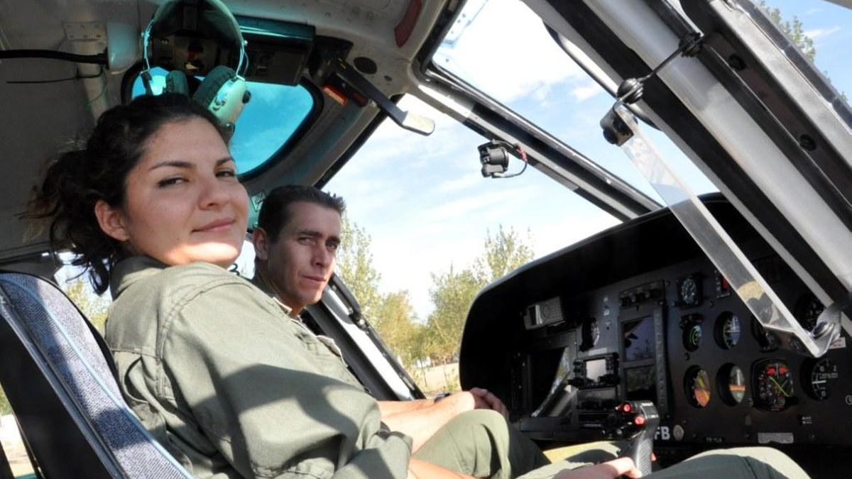 La única piloto de helicóptero del país es de Mendoza