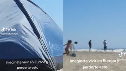 Fue a la playa para disfrutar y se topó con una escena para adultos insólita, que lo hizo viral