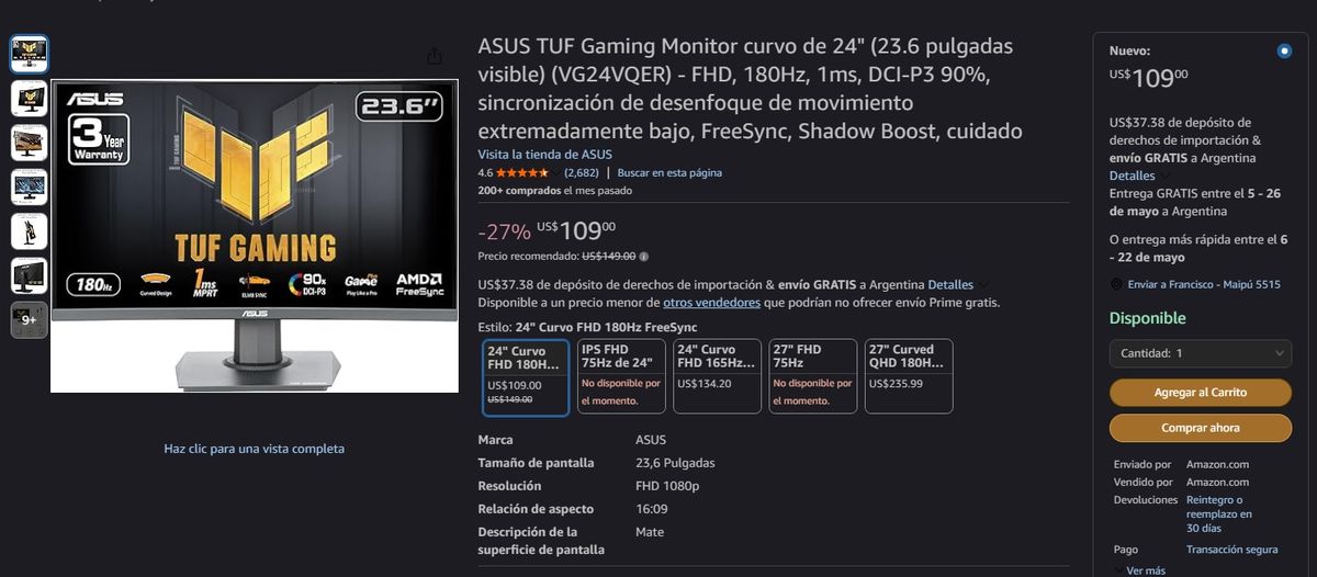La increíble oferta de Amazon. La increíble oferta de Amazon.
