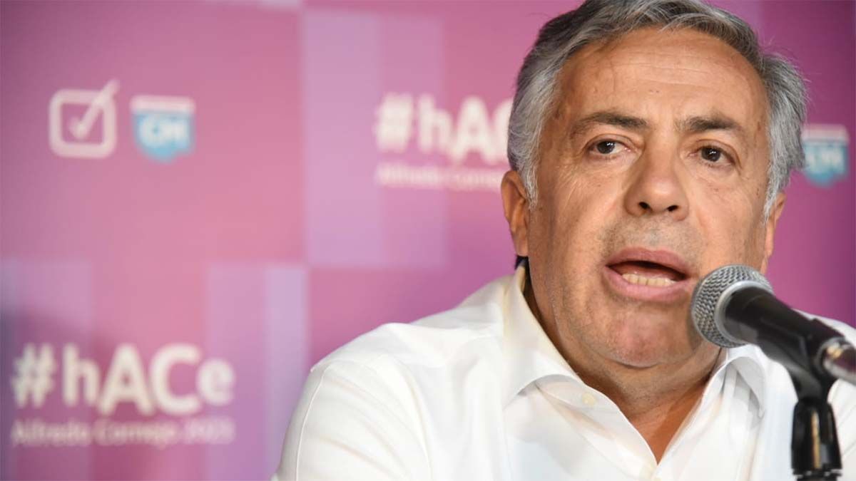 Alfredo Cornejo oficializó este miércoles su precandidatura a gobernador por el Frente Cambia Mendoza.