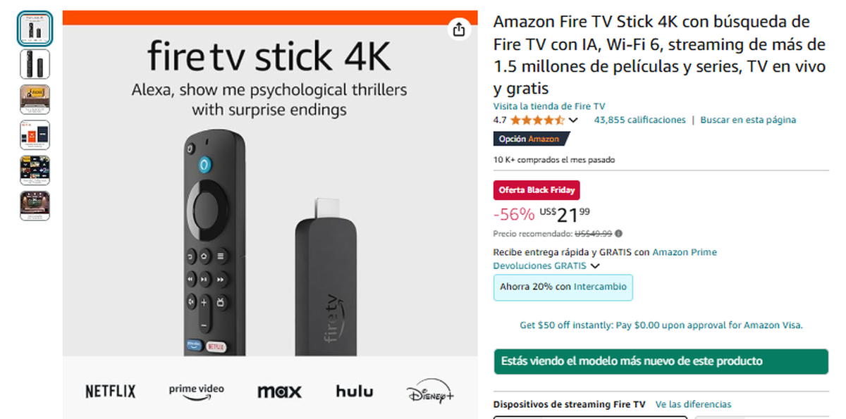 Amazon Fire TV Stick 4K. Amazon Fire TV Stick 4K.