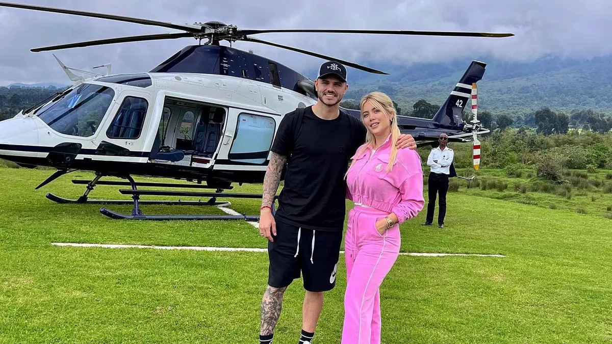 Wanda Nara y Mauro Icardi llegaron a África.