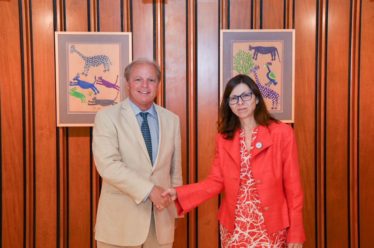 El director Ejecutivo del Banco Mundial, Axel van Trotsenburg, también recibió a Silvina Batakis.