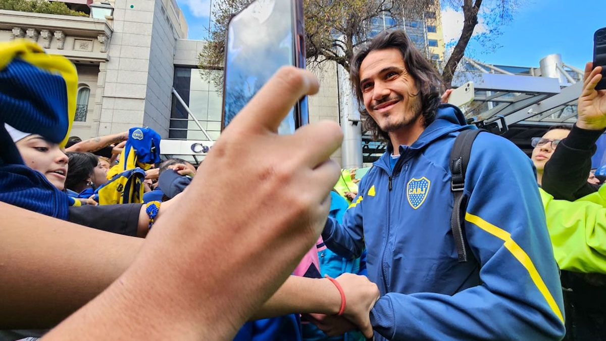 Cavani fue el más requerido por los hinchas. 