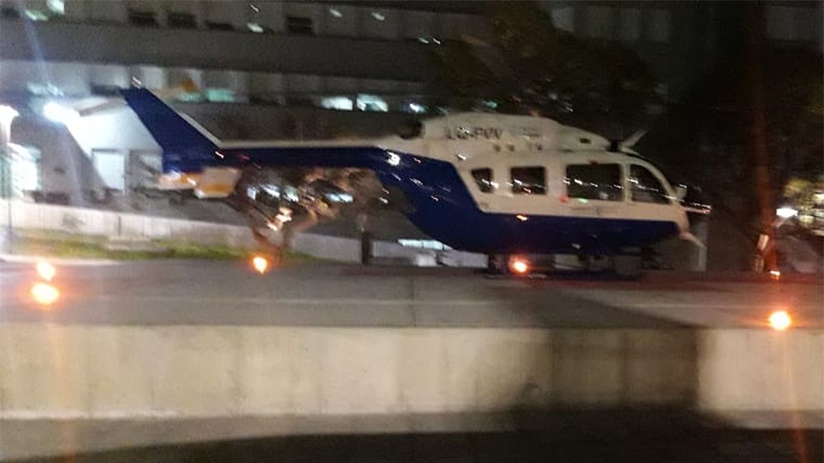 El herido en un accidente de trabajo en el Sur quedó internado en muy grave estado en el Hospital Central.