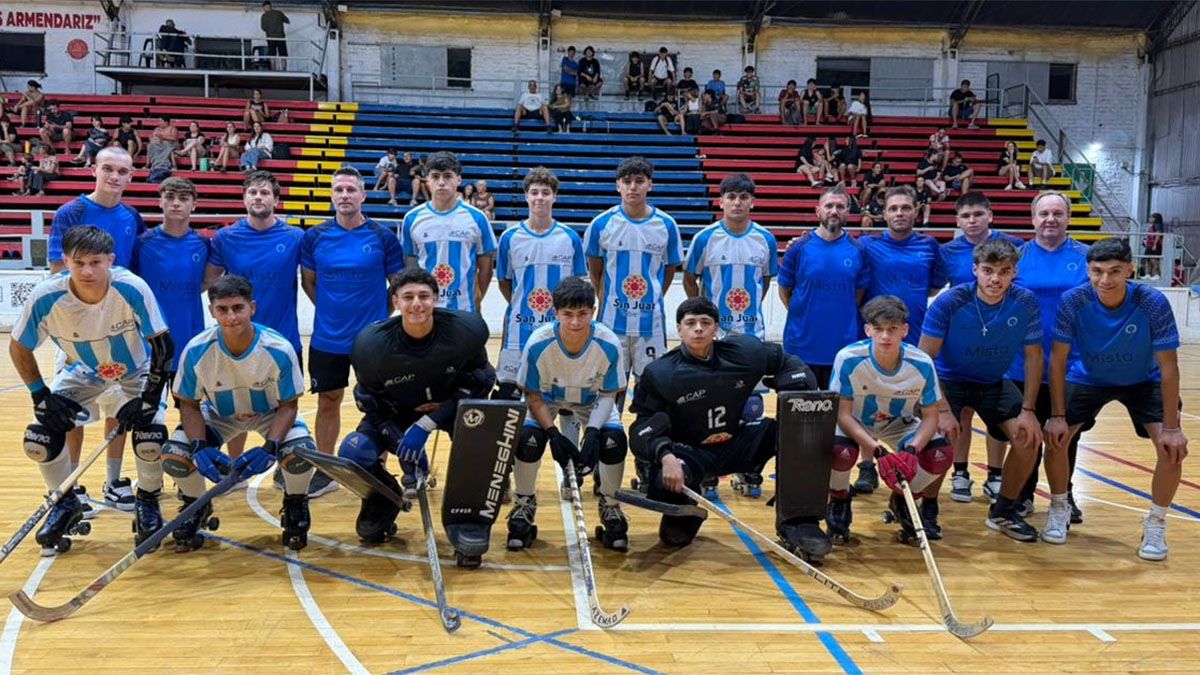 Torneo Vendimia de hockey sobre patines: la Selección argentina Sub 19 empató con Talleres